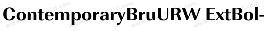 ContemporaryBruURW ExtBol字体转换